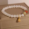 Pulsera de cristal cordón de mano accesorios pulsera de moda mujer simple y versátil pulsera de cristal con accesorios estilo de tendencia Specification image